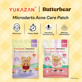【Yukazan x Butterbear】Microdarts Acne Care Patch 9s | Microneedle Patches for Blind Pimples | Pure Hydrocolloid Skincare